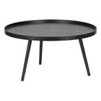 Mesa bijzettafel hout zwart 39xø78 cm - OUTLET B, Ophalen of Verzenden, Nieuw, Zwart