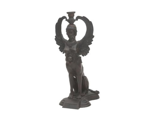 Een bronzen lampvoet in de vorm van een sfinx, 20e eeuw, Antiek en Kunst, Antiek | Koper en Brons, Brons