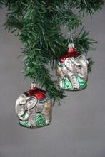 Haberlach, Lauscha 2 olifanten als kerstornament -, Diversen, Kerst, Nieuw