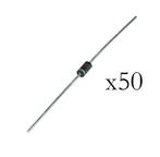 1N4001 50V 1A Rectifier diode - 50 stuks, Hobby en Vrije tijd, Elektronica-componenten, Verzenden, Nieuw