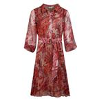 Frogbox • rood roze jurk met paisley motief • 36, Kleding | Dames, Nieuw, Frogbox, Maat 36 (S), Verzenden