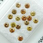17 pcs Diamant (Kleurbehandeld) - 1.04 ct - P1, VS1 - Gem, Sieraden, Tassen en Uiterlijk, Edelstenen, Nieuw