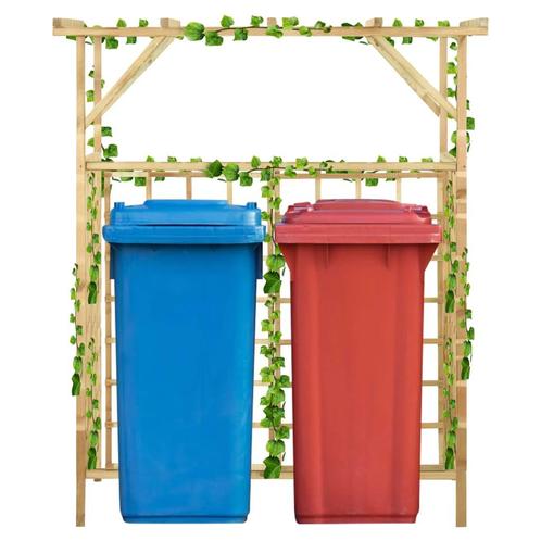 vidaXL Pergola voor 2 containers geïmpregneerd grenenhout, Tuin en Terras, Palen, Balken en Planken, Nieuw, Verzenden