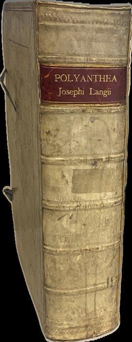 Iosephus Langius - Polyanthea in Duos Divisa - 1659, Antiek en Kunst, Antiek | Boeken en Bijbels
