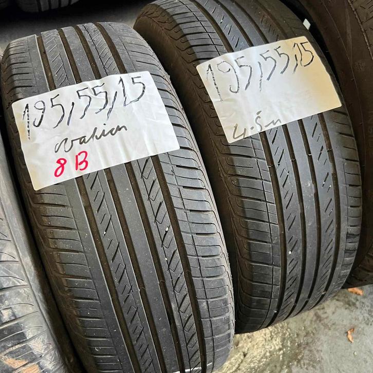 2 x Ovation 195-55-15 Zomerbanden 4,5mm, Auto-onderdelen, Banden en Velgen, 15 inch, Zomerbanden, 195 mm, Personenwagen, Gebruikt