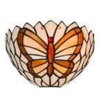 Tiffany vlinder wandlamp – Natuurlijke uitstraling – B 25 ×, Verzenden, Nieuw