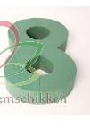 Cijfer 8 van steekschuim oase voor verse bloemen 27 x 20,5, Huis en Inrichting, Woonaccessoires | Kunstplanten en Kunstbloemen