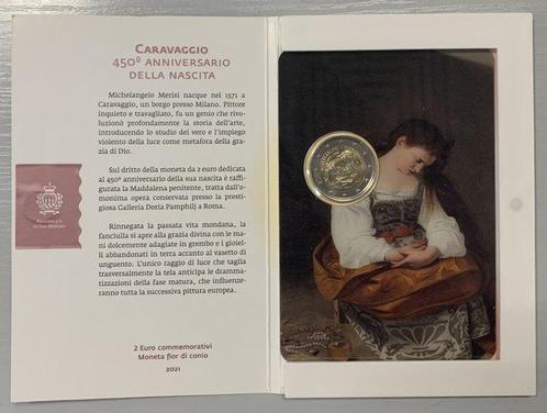 San Marino. 2 Euro 2021 Caravaggio (Zonder Minimumprijs), Postzegels en Munten, Munten | Europa | Euromunten