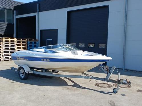 Speedboot met stallingstrailer, Wellcraft, Excel, Wit/bla, Watersport en Boten, Speedboten