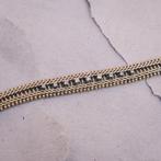 Gouden armband met diamant; 0,21 ct. | 19,5 cm, Sieraden, Tassen en Uiterlijk, Armbanden, Gebruikt, Overige kleuren, Ophalen of Verzenden