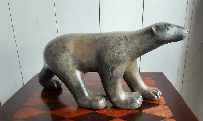 P. Chenet - Figuur - Grote Ijsbeer - 33 cm - Brons, Antiek en Kunst, Curiosa en Brocante