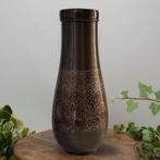 Puur koperen karaf antique geëtst met dop – lang en smal ±, Huis en Inrichting, Ophalen of Verzenden, Nieuw