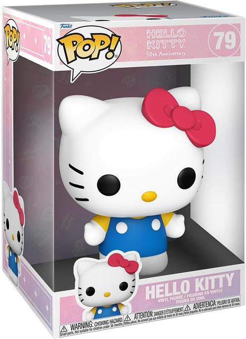 Funko Pop! Jumbo - Hello Kitty 50th Anniversary - Hello, Verzamelen, Poppetjes en Figuurtjes, Nieuw, Verzenden