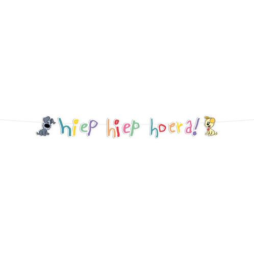 Letterslinger Hiep Hiep Hoera Woezel En Pip, Hobby en Vrije tijd, Feestartikelen, Nieuw, Ophalen of Verzenden