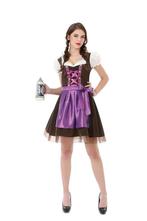 Dirndl Jurk Oktoberfest Paars, Verzenden, Nieuw