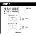 Hawk 1978-1979 Buick Century Custom HPS 5.0 Front Brake Pads, Ophalen of Verzenden, Nieuw