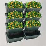 8x Wandgemonteerde Verticale Plantenbak Binnenen Buiten Afvo, Verzenden, Nieuw