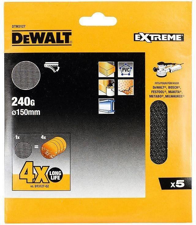DeWalt Accessoires Mesh Schuurgaas Ø150mm K240 DTM3127-QZ, Doe-het-zelf en Verbouw, Gereedschap | Handgereedschap, Ophalen of Verzenden