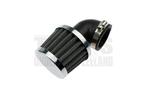 Powerfilter luchtfilter 35mm chroom 90 graden zwart Dello..., Fietsen en Brommers, Ophalen of Verzenden, Nieuw