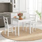 TRUUSK 3-delige Eetgroep, Zitgroep, Tafel Met Stoelen, Massi, Huis en Inrichting, Tafels | Eettafels, Verzenden, Nieuw