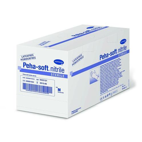Peha-soft nitril handschoenen steriel poedervrij 50 paar, Diversen, Verpleegmiddelen, Nieuw, Verzenden