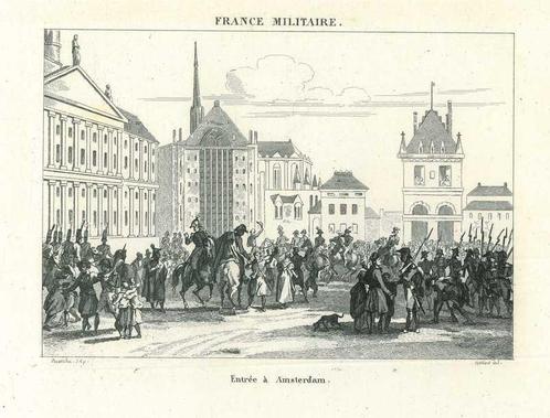 Historische prent van Amsterdam, Antiek en Kunst, Kunst | Etsen en Gravures