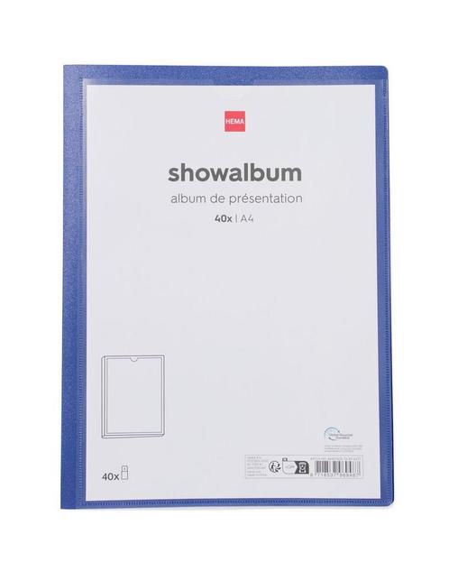 HEMA Showalbum A4 donkerblauw, Diversen, Agenda's, Nieuw, Verzenden