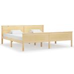 Bedframe Grenenhout 200x200 | Retourdeal 55% Korting, Verstelbaar, Bruin, Ophalen of Verzenden, Overige maten