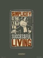 Kunstdruk Monopoly Simplicity 30x40cm, Verzenden, Nieuw