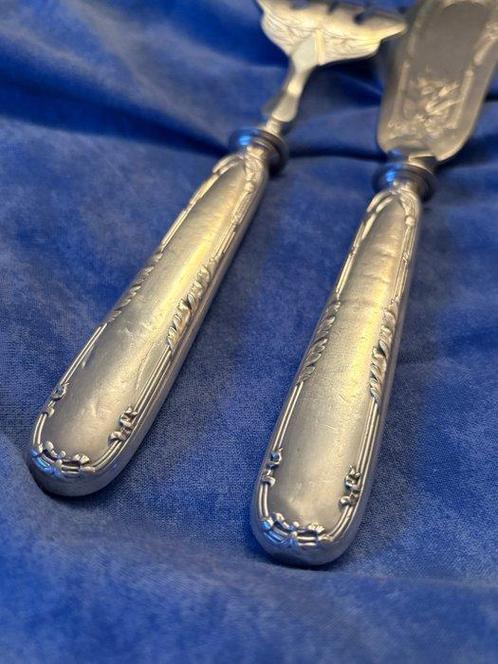 André Roberge, Paris - Serveerset voor vis - .950 zilver, Antiek en Kunst, Antiek | Goud en Zilver