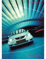 2002 TOYOTA AVENSIS BROCHURE NEDERLANDS, Boeken, Auto's | Folders en Tijdschriften, Nieuw, Author, Toyota