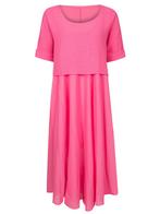 Jurk Sandy Roze, jurk casual roze, Kleding | Dames, Jurken, Nieuw, Verzenden