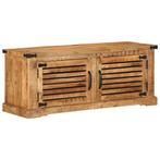 vidaXL Schoenenbank 110x38x45 cm massief ruw mangohout, Verzenden, Nieuw