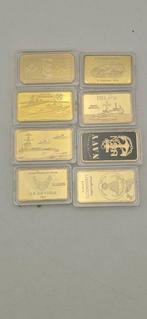 Mooi lot van 8 goudstaven van 18 en 24 k militaire - Gemelos, Antiek en Kunst