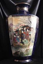 Pot - Porselein - Satsuma vaas cobalt, Antiek en Kunst