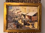 Vittorio Bonatti (1890-1973) - Mercato cittadino, Antiek en Kunst, Kunst | Schilderijen | Klassiek