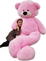 Grote knuffelbeer 2,2 meter roze 220 cm XXL, Ophalen of Verzenden, Nieuw