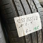 2 x Michelin 255-55-18 Zomerbanden 6mm, Auto-onderdelen, Banden en Velgen, 18 inch, Gebruikt, 255 mm, Ophalen of Verzenden