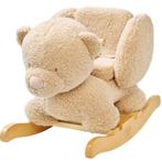 Schommeldier beer in beige – Zacht, veilig en leuk voor j., Ophalen of Verzenden, Nieuw