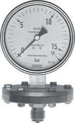 0..10 Bar Membraan Manometer Onderaansluiting RVS 100 mm, Nieuw, Verzenden
