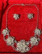 Zonder minimumprijs - 2-delige sieradenset Zilver -, Sieraden, Tassen en Uiterlijk, Antieke sieraden