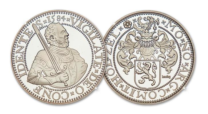 Prinsendaalder 1584 Willem van Oranje, Postzegels en Munten, Penningen en Medailles, Verzenden
