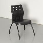 Steelcase strafor kantinestoel, zwart, 4-poot onderstel, Ophalen of Verzenden, Nieuw