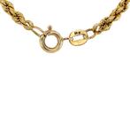 Gouden vintage koord collier 18 krt, Sieraden, Tassen en Uiterlijk, Kettingen, Ophalen of Verzenden, Nieuw