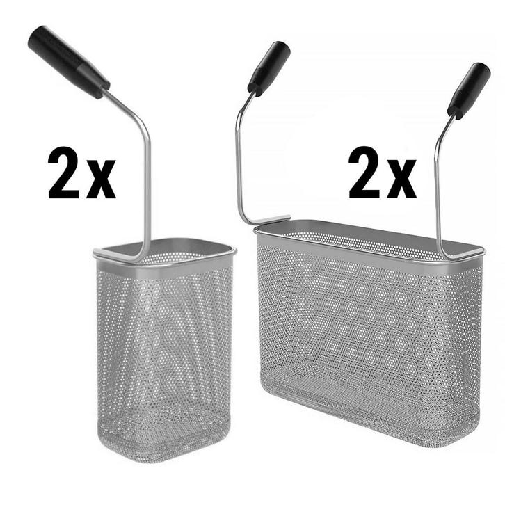 GGM Gastro | Pastamanden set - 2x 1/3 & 2x 1/6 |, Zakelijke goederen, Horeca | Keukenapparatuur, Verzenden