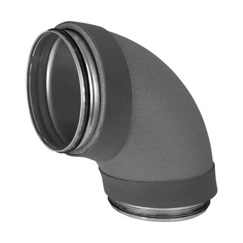 Thermoduct geisoleerde Spiro bocht Ø 125 mm 90 graden, Doe-het-zelf en Verbouw, Ventilatie en Afzuiging, Ophalen of Verzenden