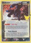 Umbreon Gold Star Pokémon kaart uit de Celebrations