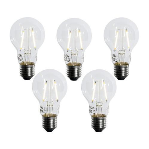 Set van 5 E27 LED lamp A60 lux sensor 2,5W 250 lm 2700K, Huis en Inrichting, Lampen | Losse lampen, Nieuw