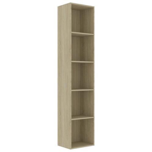 Hoge Boekenkast Sonoma Eiken - - Retourdeal voor Jouw Boe..., Huis en Inrichting, Kasten | Boekenkasten, 25 tot 50 cm, Met plank(en)