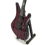Miniatuur Schecter gitaar met gratis standaard, Ophalen of Verzenden, Nieuw, Pop, Beeldje of Miniatuur